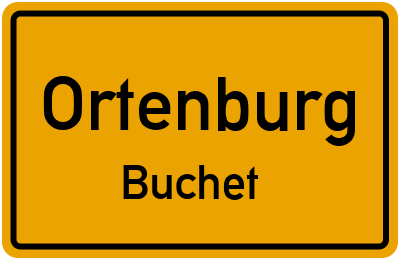 Ortsschild Ortenburg Buchet