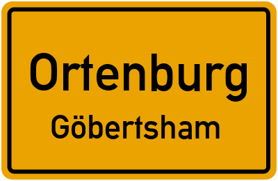Ortsschild Ortenburg Göbertsham