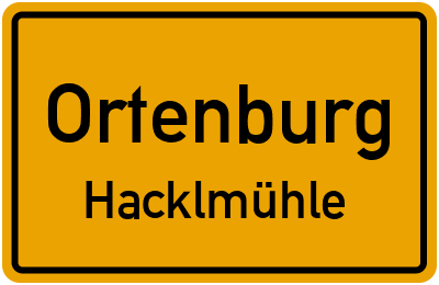 Straßenverzeichnis Ortenburg Hacklmühle