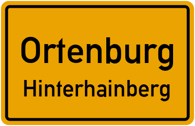 Straßenverzeichnis Ortenburg Hinterhainberg