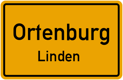 Ortsschild Ortenburg Linden