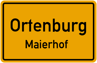 Straßenverzeichnis Ortenburg Maierhof