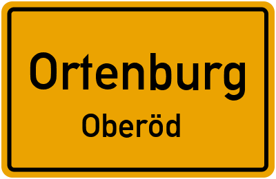 Ortsschild Ortenburg Oberöd