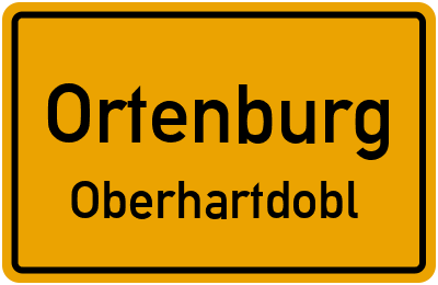 Ortsschild Ortenburg Oberhartdobl