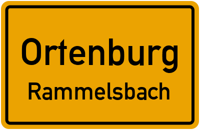 Ortsschild Ortenburg Rammelsbach