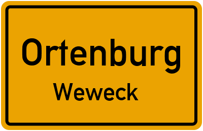 Straßenverzeichnis Ortenburg Weweck