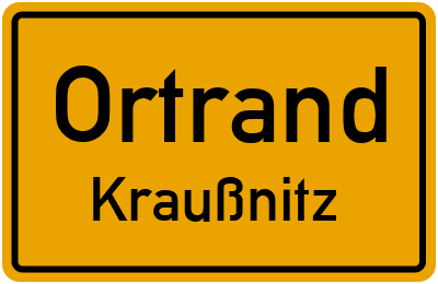Straßenverzeichnis Ortrand Kraußnitz