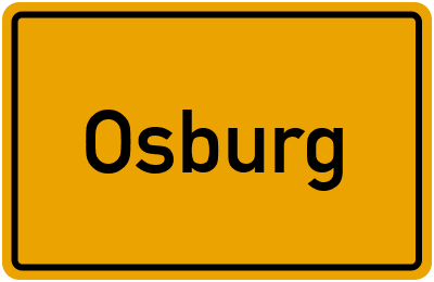 Ortsschild von Gemeinde Osburg in Rheinland-Pfalz