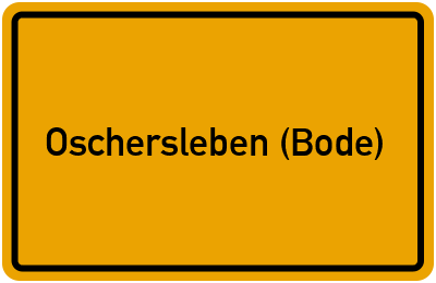 Branchenbuch Oschersleben (Bode), Sachsen-Anhalt