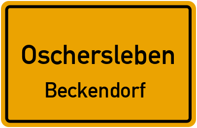 Straßenverzeichnis Oschersleben Beckendorf