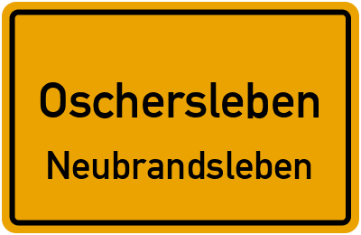 Straßenverzeichnis Oschersleben Neubrandsleben