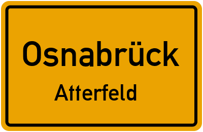 Straßenverzeichnis Osnabrück Atterfeld