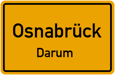 Ortsschild Osnabrück Darum