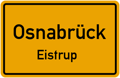 Straßenverzeichnis Osnabrück Eistrup
