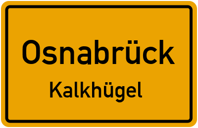 Ortsschild Osnabrück Kalkhügel