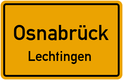 Straßenverzeichnis Osnabrück Lechtingen