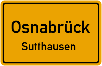 Ortsschild Osnabrück Sutthausen