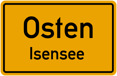 Straßenverzeichnis Osten Isensee