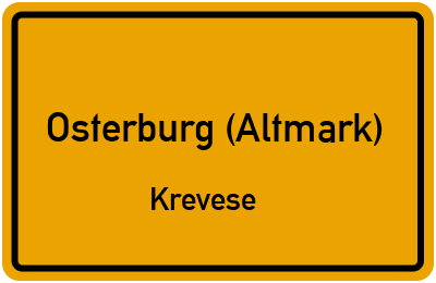 Straßenverzeichnis Osterburg (Altmark) Krevese