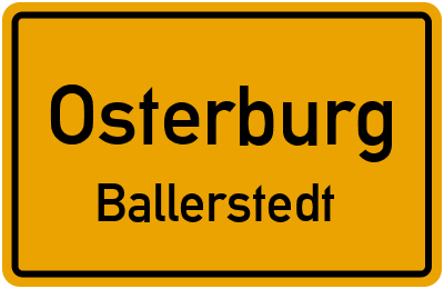 Straßenverzeichnis Osterburg Ballerstedt