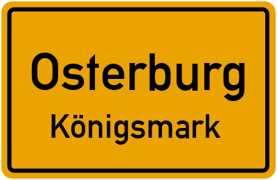 Straßenverzeichnis Osterburg Königsmark