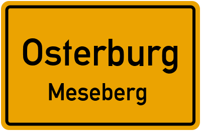 Straßenverzeichnis Osterburg Meseberg
