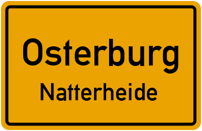 Straßenverzeichnis Osterburg Natterheide