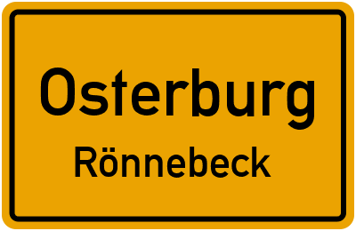 Straßenverzeichnis Osterburg Rönnebeck