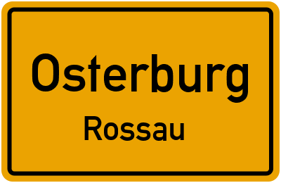 Straßenverzeichnis Osterburg Rossau