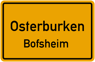 Ortsschild Osterburken Bofsheim