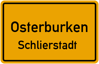 Ortsschild Osterburken Schlierstadt