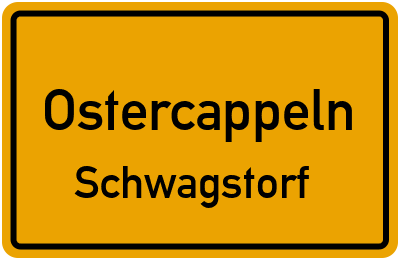 Ortsschild Ostercappeln Schwagstorf