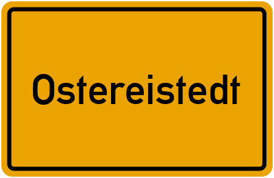 Ortsschild von Gemeinde Ostereistedt in Niedersachsen
