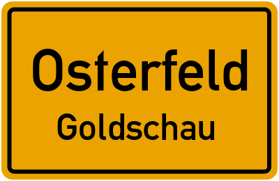 Straßenverzeichnis Osterfeld Goldschau
