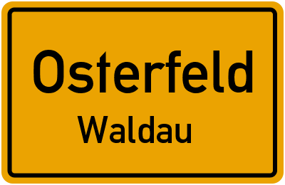 Straßenverzeichnis Osterfeld Waldau