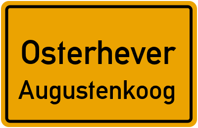 Straßenverzeichnis Osterhever Augustenkoog