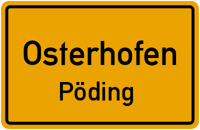Straßenverzeichnis Osterhofen Pöding