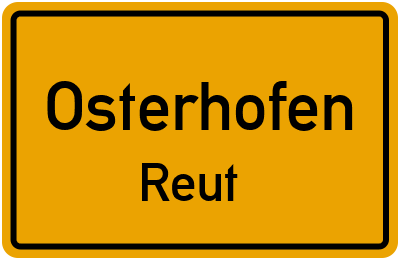 Straßenverzeichnis Osterhofen Reut