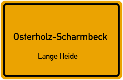 Straßenverzeichnis Osterholz-Scharmbeck Lange Heide