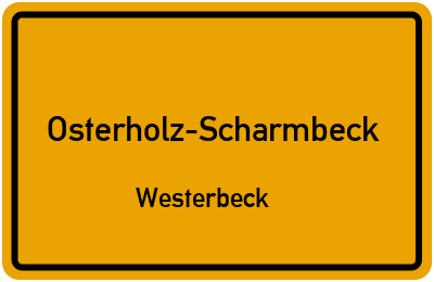 Straßenverzeichnis Osterholz-Scharmbeck Westerbeck