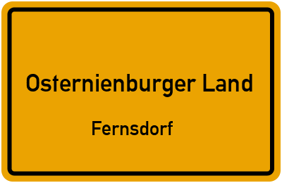 Straßenverzeichnis Osternienburger Land Fernsdorf