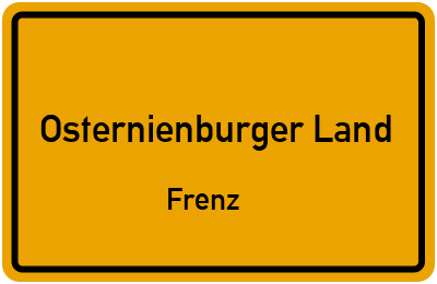 Straßenverzeichnis Osternienburger Land Frenz