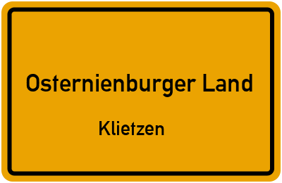 Straßenverzeichnis Osternienburger Land Klietzen