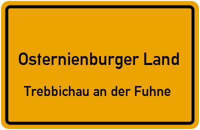 Straßenverzeichnis Osternienburger Land Trebbichau an der Fuhne