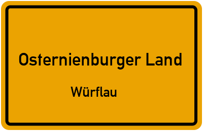 Straßenverzeichnis Osternienburger Land Würflau