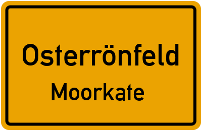 Straßenverzeichnis Osterrönfeld Moorkate
