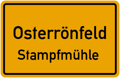 Straßenverzeichnis Osterrönfeld Stampfmühle