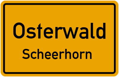 Straßenverzeichnis Osterwald Scheerhorn