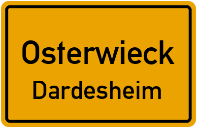 Straßenverzeichnis Osterwieck Dardesheim