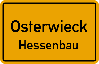 Straßenverzeichnis Osterwieck Hessenbau